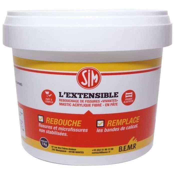 SIM Mastic acrylique fibre Sim L'extensible - 1 kg