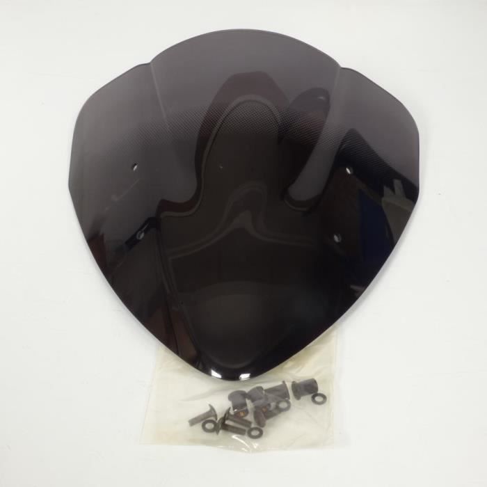 Bulle Moto Double Courbure En Polycarbonate Pour Kawasaki Z1000 2003-2006 - Noire, Look Sportif, Montage Facile