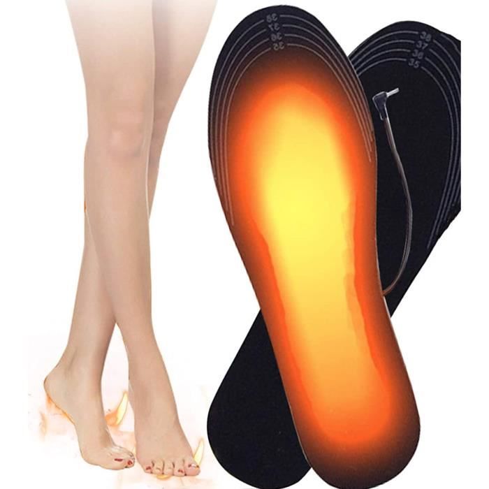 Nouvelles semelles chauffantes électriques USB, chaussures hiver pour