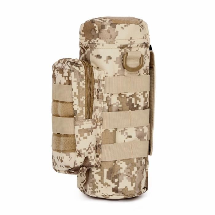 Pochette Tactique Molle Pour Bouteille D’eau – Nylon 1000D, Ajustable, Pour Sac à Dos, Ceinture Ou Gilet