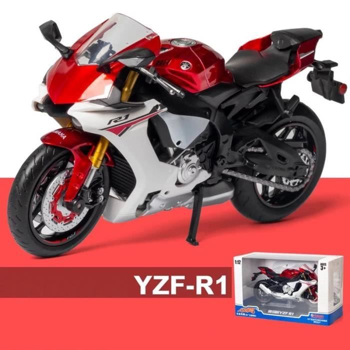 Modèle de Moto à L'échelle 1/12 Moulé sous Pression avec Collection de Jouets Musicaux Légers Modèle de Moto à L'échelle 1/12 Moulé sous Pression avec Collection de Jouets Musicaux Légers