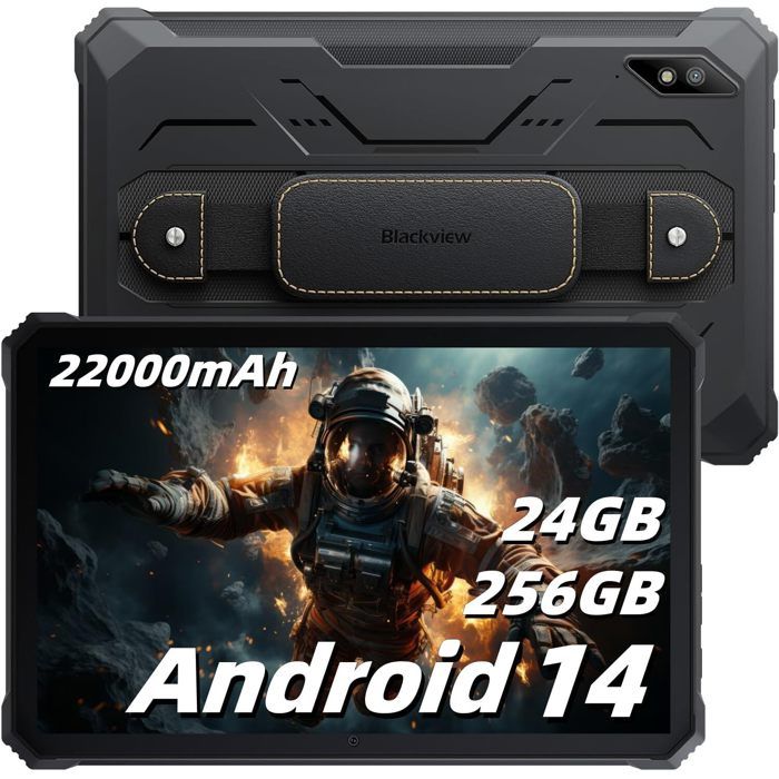 Tablette Incassable – Blackview – Active 8 Pro – 10.36 2.4K FHD+ – 22000mAh – Android 14