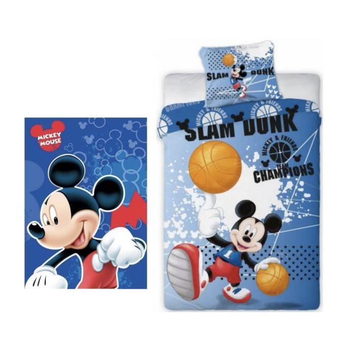 Ensemble de literie Mickey Disney Housse de couette 140x200 cm
