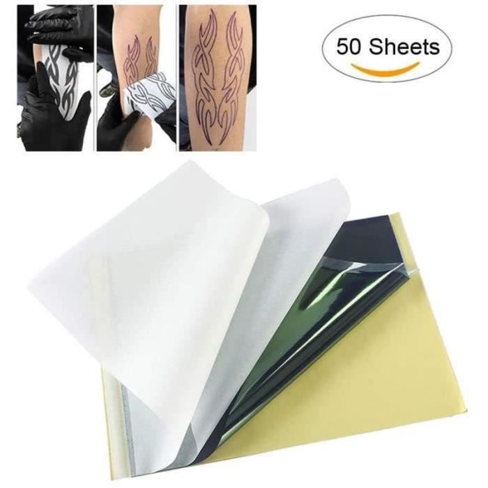 Papier Transfert Pour Tatouage Temporaire - 50 Feuilles A4, 4 Couches, Pour Imprimante Ou Dessin Main