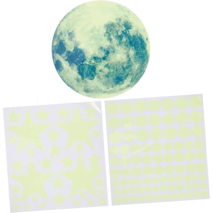 Lune Sticker 1 Jeu Sticker Mural Lune Lumineuse Plafond De Lune Sticker Mural ...