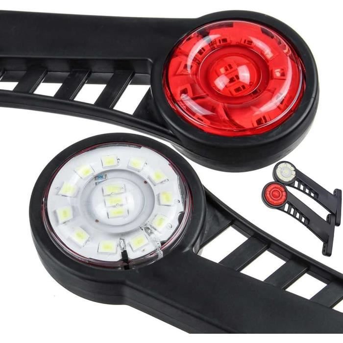 Feux De Gabarit LED Pour Remorque - 12-24V, 28 LEDs, Boîtier Plastique Résistant, Visibilité Accrue - 8