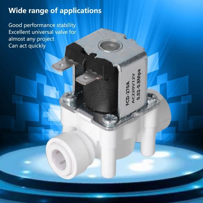 sourcing map Remploi électrique Pneu Valve Bobine AC220V Noir