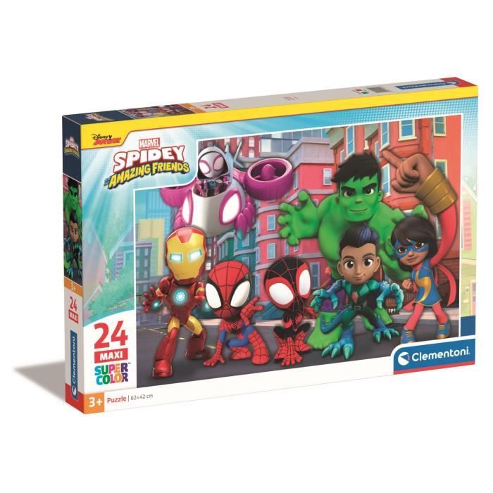 CLEMENTONI 24 pièces Maxi Spidey et ses amis extraordinaires