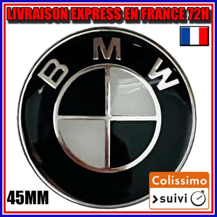 Logo Embleme logo de volant 45mm bmw noir Pose facile - Cdiscount Auto