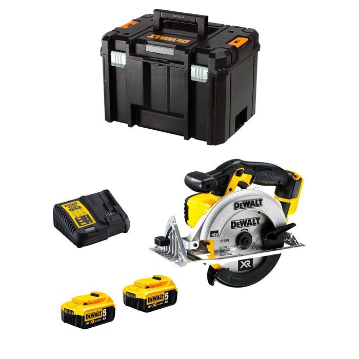 DeWALT DCS391P2 2 x 5 0 Ah + DCB115 + TSTAK VI