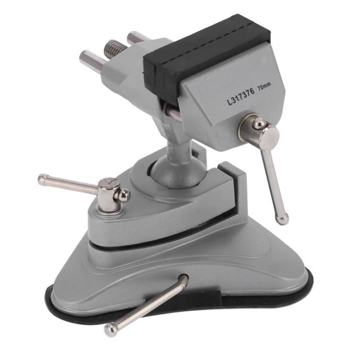 Mini Étau D'Établi Rotatif 360° Avec Base Ventouse - Pince Carrée Universelle Pour Bricolage Et Artisanat