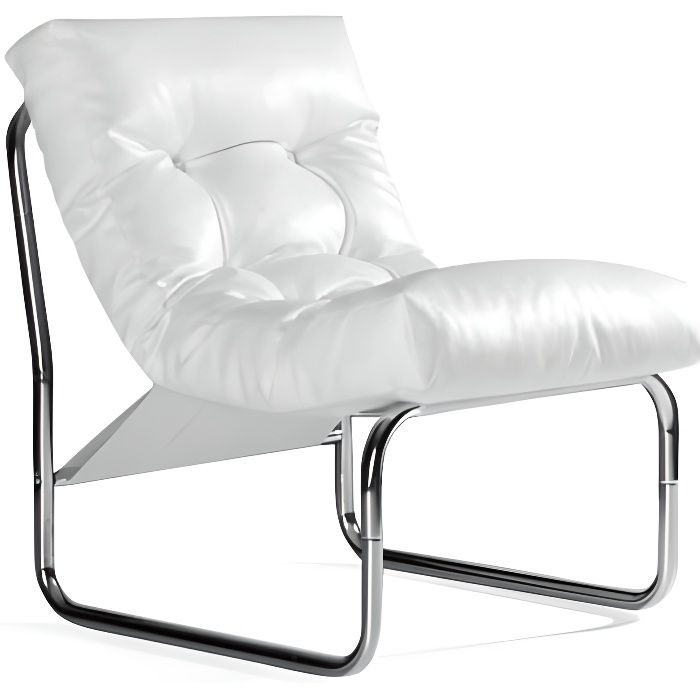 fauteuil design en polyuréthane de couleur blan…
