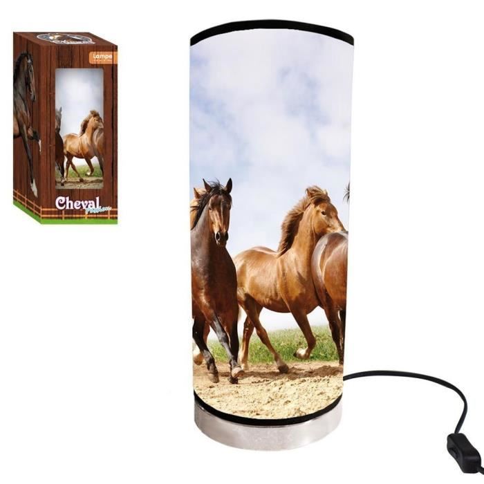 Lampe de Bureau Cheval Vintage en Laiton Massif en vente sur Pamono