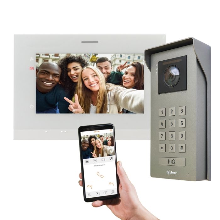 Kit villa audio vidéo 7 avec wifi GS5113ART7W Soul Access EVICOM - vue 2