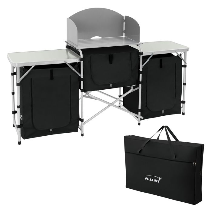 Gatuida Sac De Rangement Oxford Pour Ustensiles Barbecue - Portable Et Robuste Pour Camping & Cuisine Extérieure Noir Sac Rangement Ustensiles Barbecue