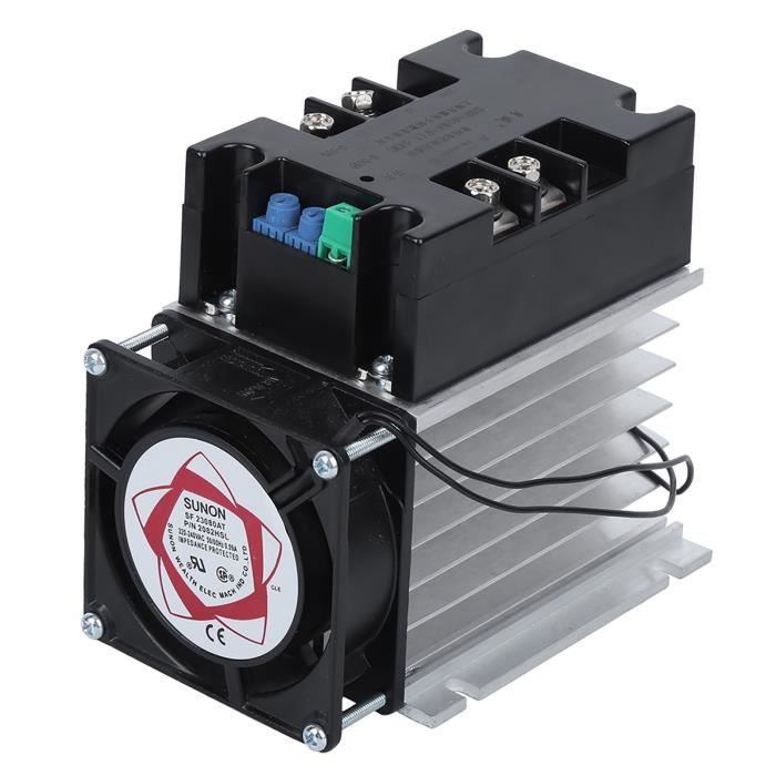 Contrôleur Démarrage Progressif Moteur Monophasé/Triphasé 4KW - Démarreur Progressif Pompe Ventilateur