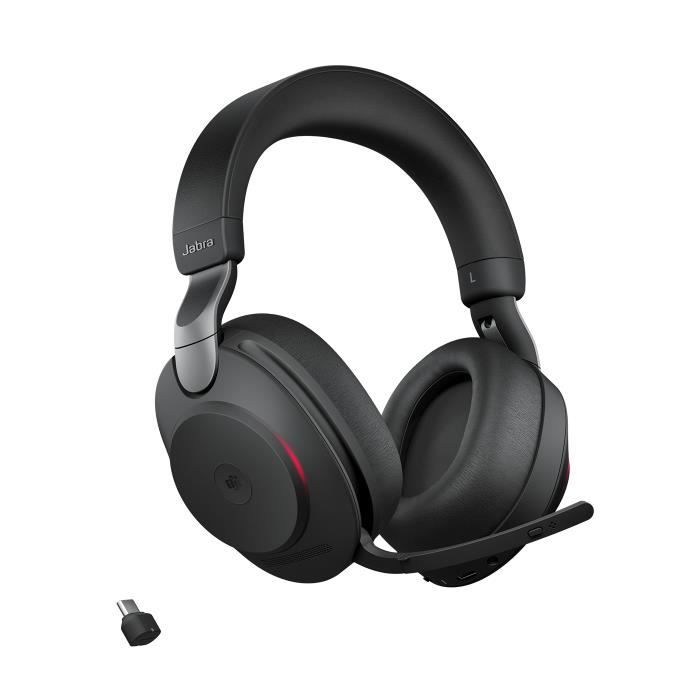 Casque sans fil - JABRA - Evolve2 85 - USB-C - Stéréo - Annulation active du bruit