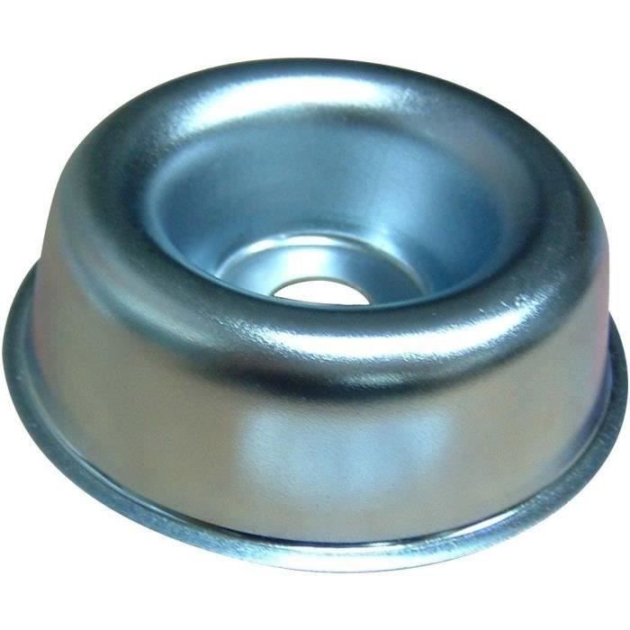 JARDIN PRATIQUE Coupelle d'appui en acier - Alésage 14 mm - ø 82 mm