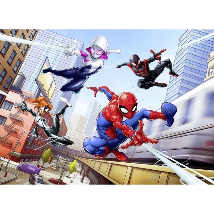 Papier peint Spiderman et ses amis 184X254 CM