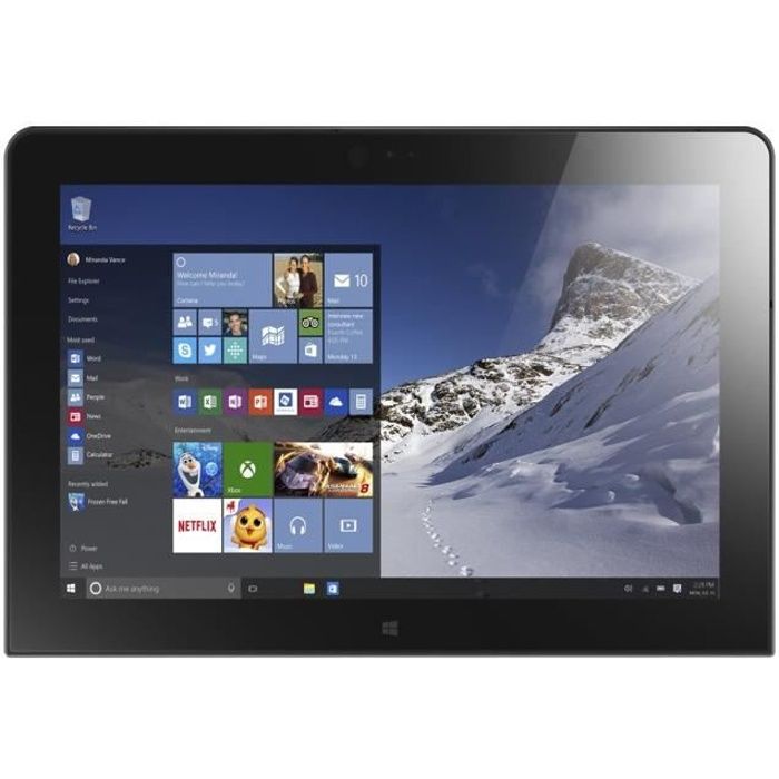 Lenovo ThinkPad 10 20E3 Tablette Atom x7 Z8750 - 1.6 GHz Win 10 Pro 64 bits 4 Go RAM 64 Go eMMC 10.1\