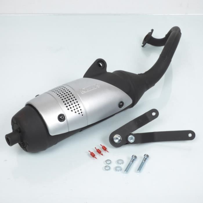 Pot D'Échappement Leovince Hand Made TT Homologué Pour Aprilia 50 SR 2012-2020 - Silencieux Gris Neuf