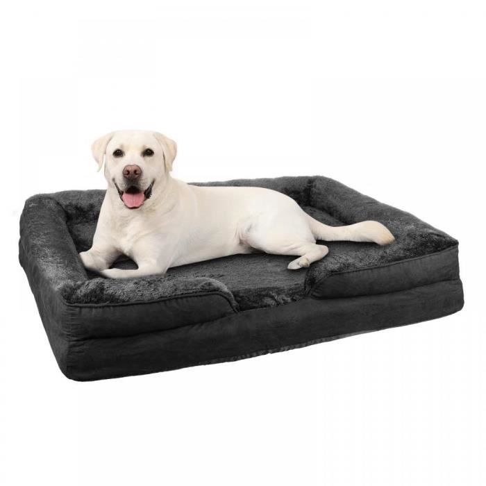 Meilleurs prix pour MENGDA Panier Chien -Canapé Chien Orthopedique et Dehoussable,Lit pour Chien Lavable,Anti-dérapant et Ultra Doux ,Taille 106x80x20