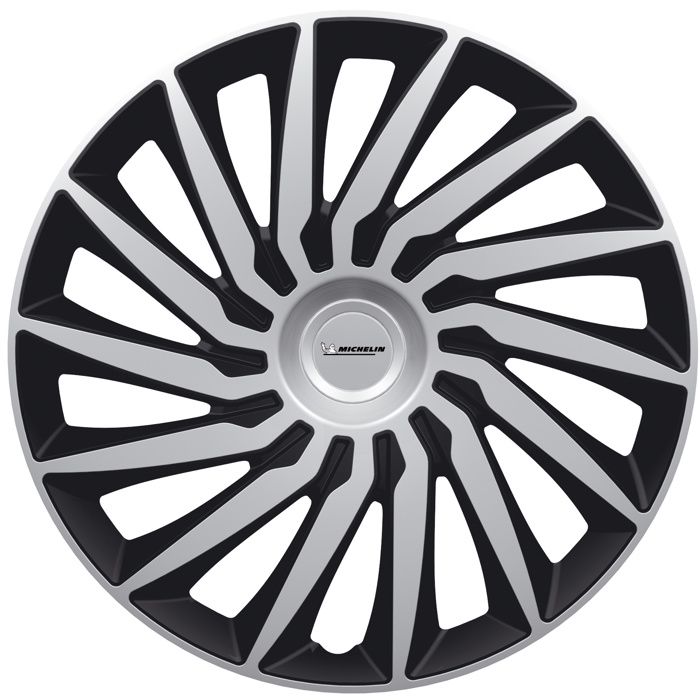 MICHELIN 4 enjoliveurs 16'' pouces KENDO SILVER BLACK