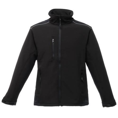 Veste Softshell Okuma Pêche Homme - XXXL - Noire - Imperméable, Zippée, Avec Capuche