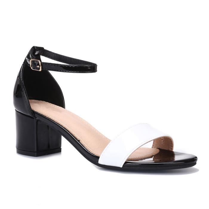 sandales talons carré