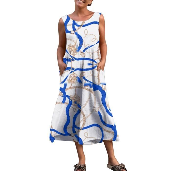 Robe Géométrique Imprimé Ample T-Shirt