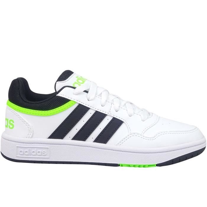Adidas Baskets ADIDAS Hoops 30 K Blanc - Femme/Adulte - Lacets - Plat - Synthétique