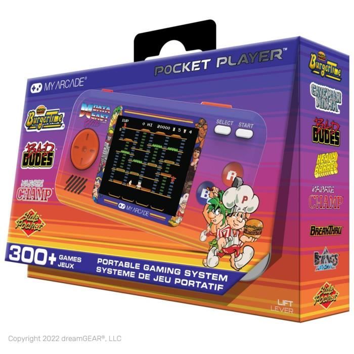Console Portable - My Arcade - Data East Hits - 308 Jeux - Écran Rétroéclairé - Compacte