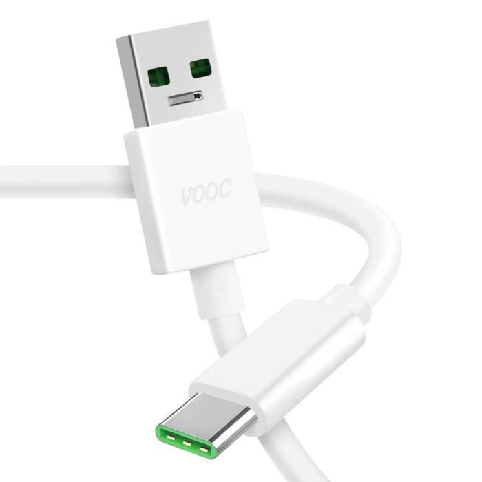 Câble USB vers USB C Original Oppo DL129 SuperVOOC 1m