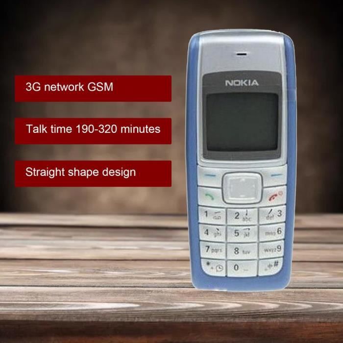 chs Téléphone Portable NOKIA-1110i-1110 téléphone fonction facile pour vieillards