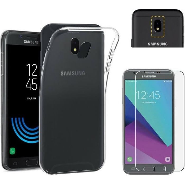 Coque Samsung Galaxy J3 17 J330 Silicone Transparent Verre Trempe Film Protection Ecran Phonillico Cdiscount Telephonie Coque Samsung Galaxy J3 17 J330 Silicone Transparent Verre Trempe Film Protection Ecran Phonillico Cdiscount Telephonie