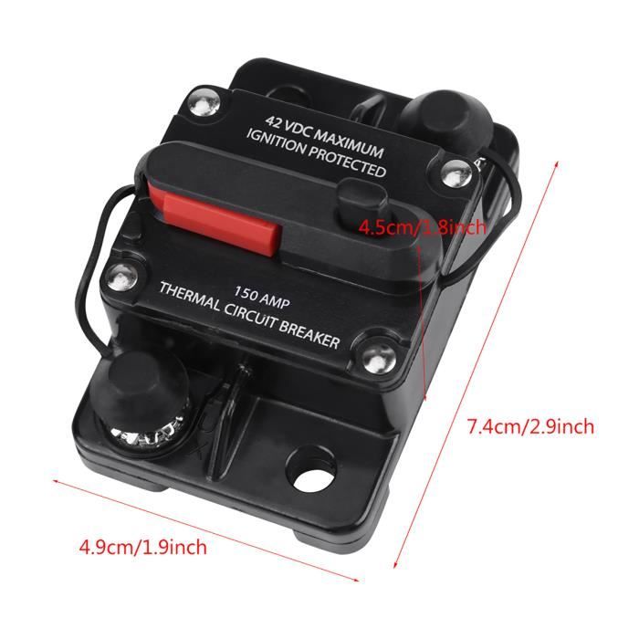 Disjoncteur De Voiture DC12V-42V 50A-300A, Disjoncteur En Ligne Audio