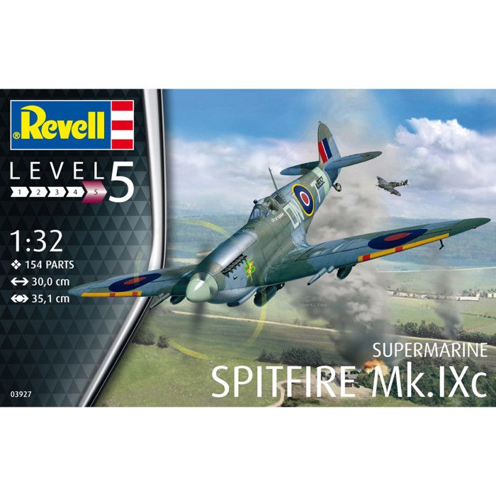 Heller – Maquette Spitfire Mk XVI, échelle 1/72, 33 Pièces, Avion De Chasse WWII à Assembler