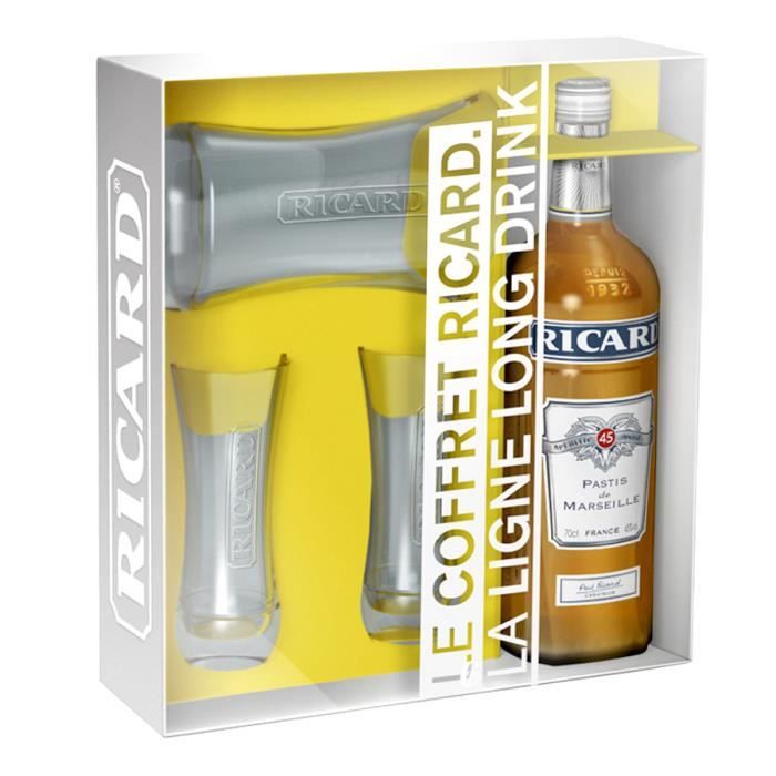 Coffret Ricard Ligne Long Drink (verres carafe et La cave Cdiscount