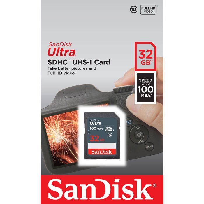 Carte mémoire flash - SANDISK - - 32GB - - (SDSDUNR-032G-GN3IN)