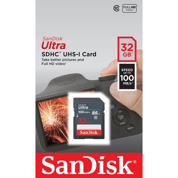 Carte mémoire flash - SANDISK -  - 32GB -  -  (SDSDUNR-032G-GN3IN)