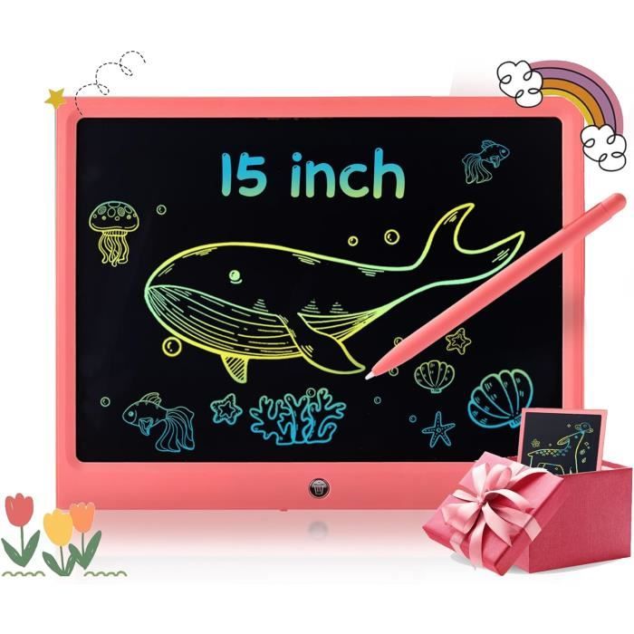 Lot De 2 Ardoises Numériques LCD Effaçables Pour Enfants - Tablettes Écriture Électroniques Couleurs Vives