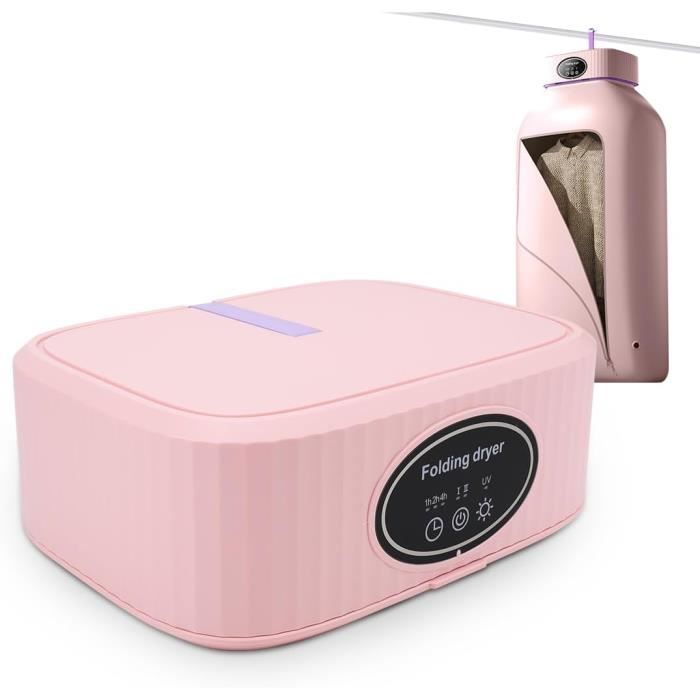 Sèche-linge Portable 600W Avec Pompe à Chaleur - Minuterie, Télécommande, Pliable - Pour Appartement, Maison, Voyage