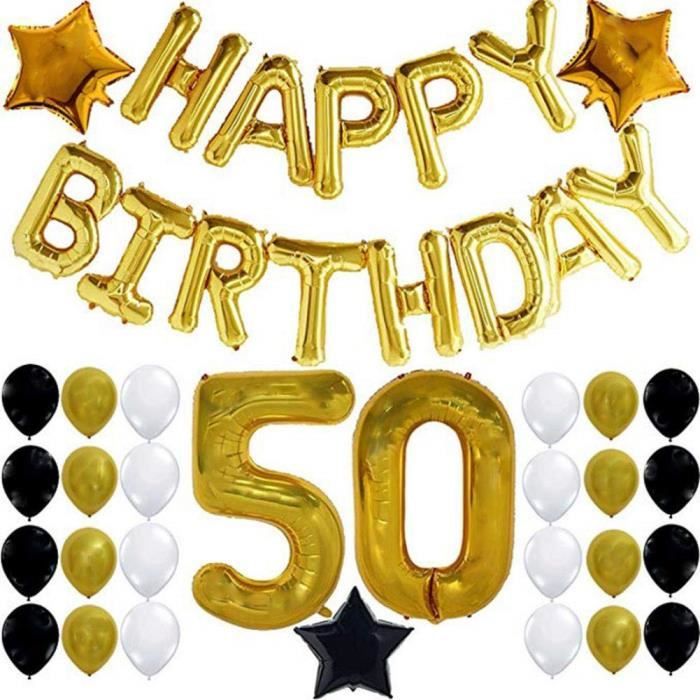 Ballon Anniversaire 50 Ans 33pcs Decoration Anniversaire Ballons Happy Birthday Bon Anniversaire Banniere Anniversaire Achat Vente Ballon Decoratif Cdiscount Ballon Anniversaire 50 Ans 33pcs Decoration Anniversaire Ballons Happy Birthday Bon Anniversaire Banniere Anniversaire Achat Vente Ballon Decoratif Cdiscount