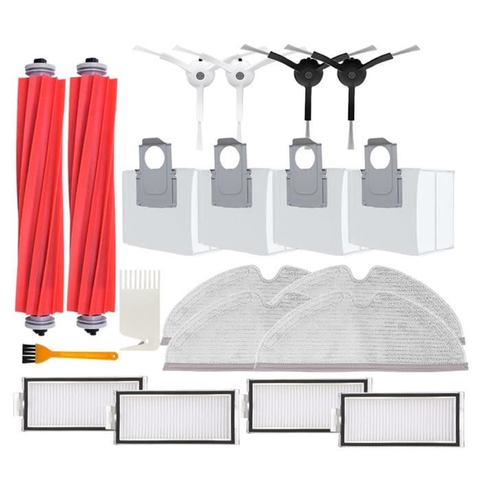 Kit De 18 Pièces Pour Aspirateur Robot Xiaomi H40 OV51 - Brosses, Filtres HEPA, Serpillères, Sacs