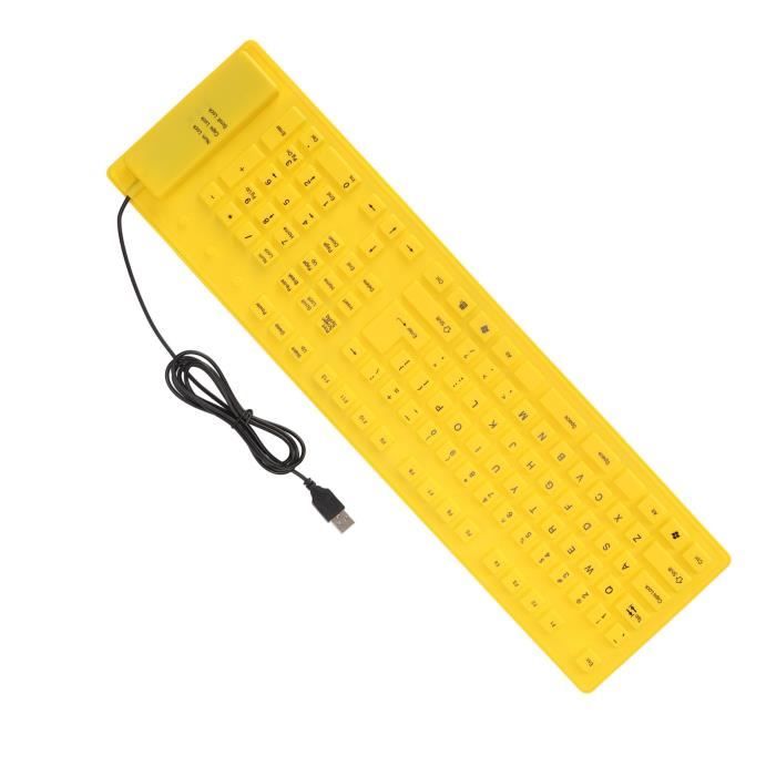 TMISHION Waterproof Keyboard, Silicone Foldable Foldable Silicone