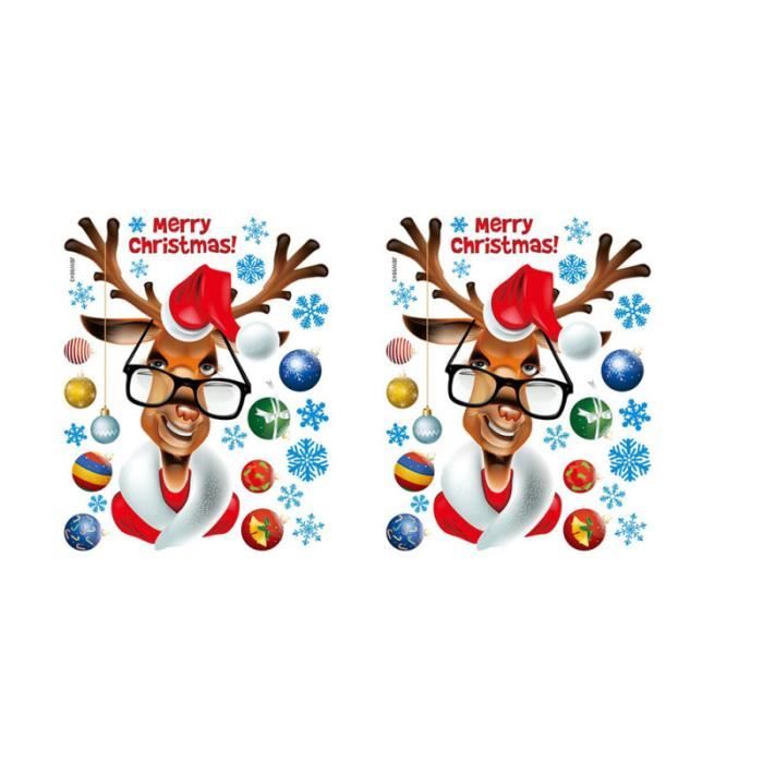 Autocollants Muraux Du Père Noël, Autocollant Mural De Noël