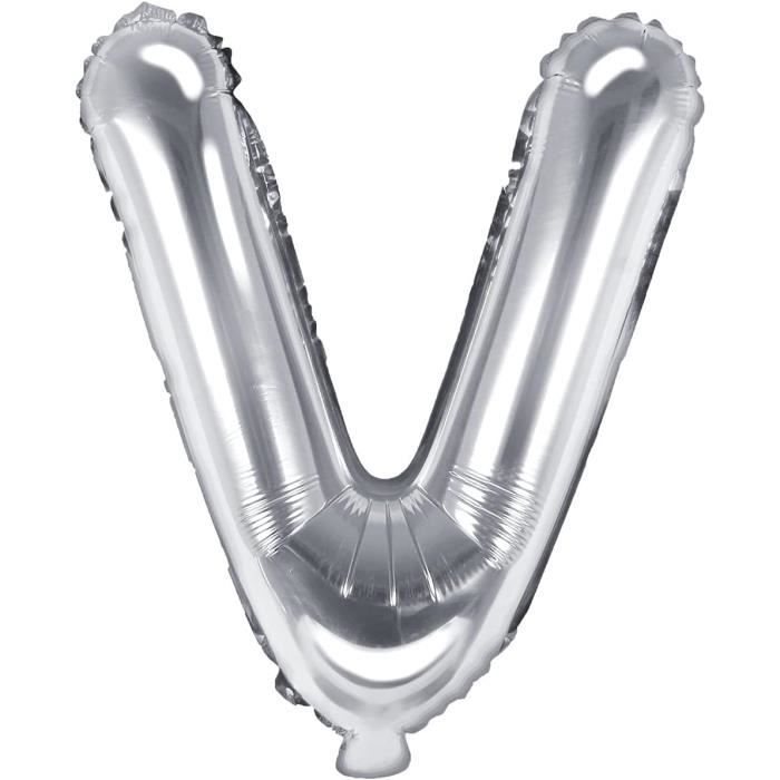 Ballon Alphabet Lettre O Argenté 100cm Pour Anniversaire Et Mariage - Maison