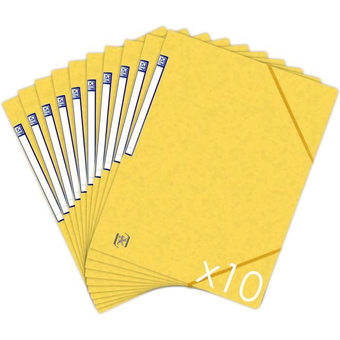 Chemise De Classement Elba Format A4 - Couleur Jaune, Pour Documents Et Cartes