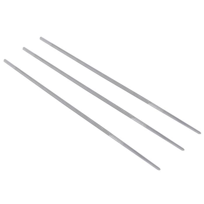 Kit De 3 Limes à Chaîne De Tronçonneuse 5,2 Mm - Affûtage Facile Et Durable Pour Vos Travaux De Bois - 6