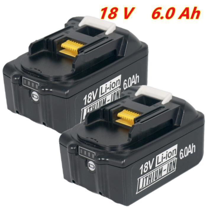 Batterie Lithium-Ion 18V 3.0 Ah avec indicateur de charge pour outils électriques Makita BL1830B